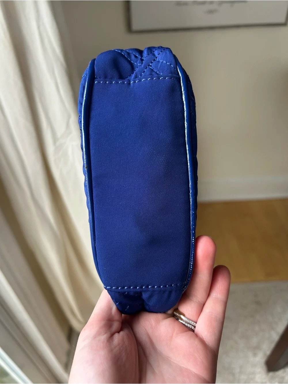 Vera Bradley Quilted Crossbody Bag - Royal Blue - Picture 8 of 9
